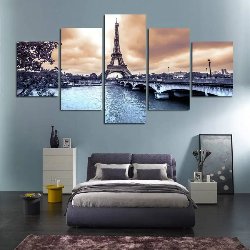 

Hd Printed The European Cities Construction Scenery Canvas Painting Room Decor Print Poster Modular Wall Picture A126 No Frame