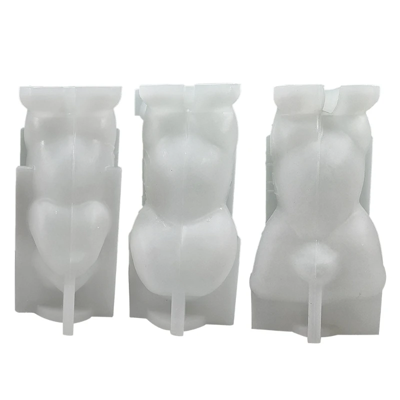 

D7WB Cute Cat Silicone Mold Scented Candle Epoxy Resin Mould DIY Home Ornament Decors