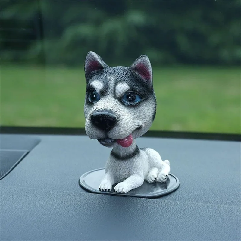 

Car Shake Head Dog Toys Ornament Cartoon Nodding Shaking Head Dog Car Bobblehead Dog Ornament Dashboard Decor