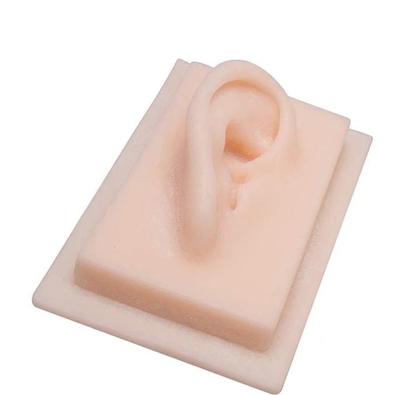 

Ear Model Super Soft Silicone (1 Pair), Natural Size Human Ear Model