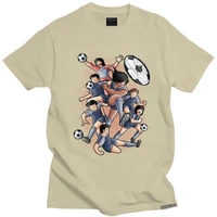 male captain tsubasa football t shirts short sleeve cotton tshirts unique t shirt printed soccer anime tee loose fit apparel