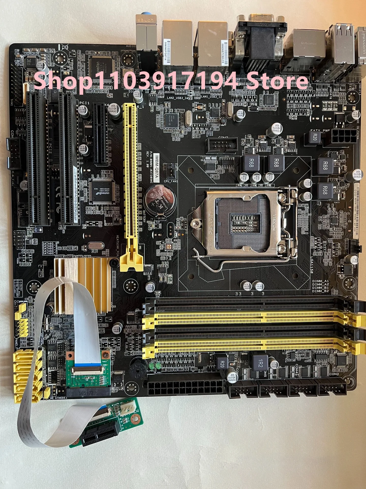 Для AAEON IMBM-Q87A двойная сетевая карта Промышленная материнская плата поддерживает