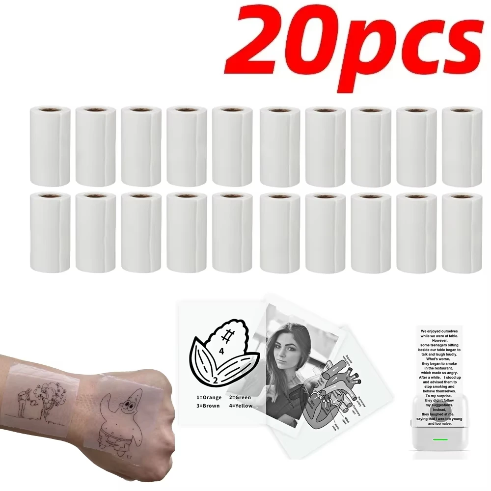 Мини-бумага для принтера прозрачная термонаклейка бумага самоклеящаяся принтер