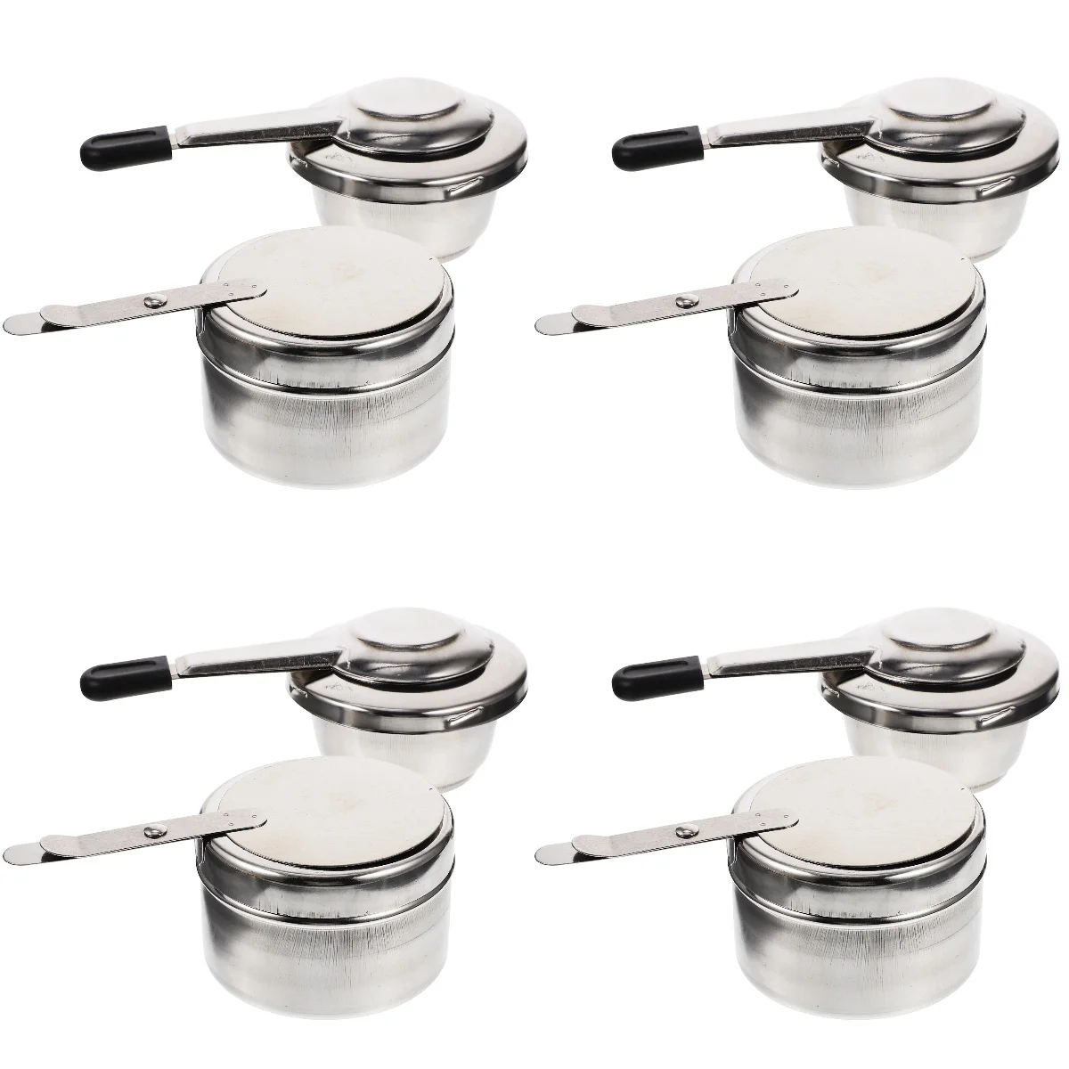 

8 Pcs Metal Stoves Burner Camping Boxes Stainless Container