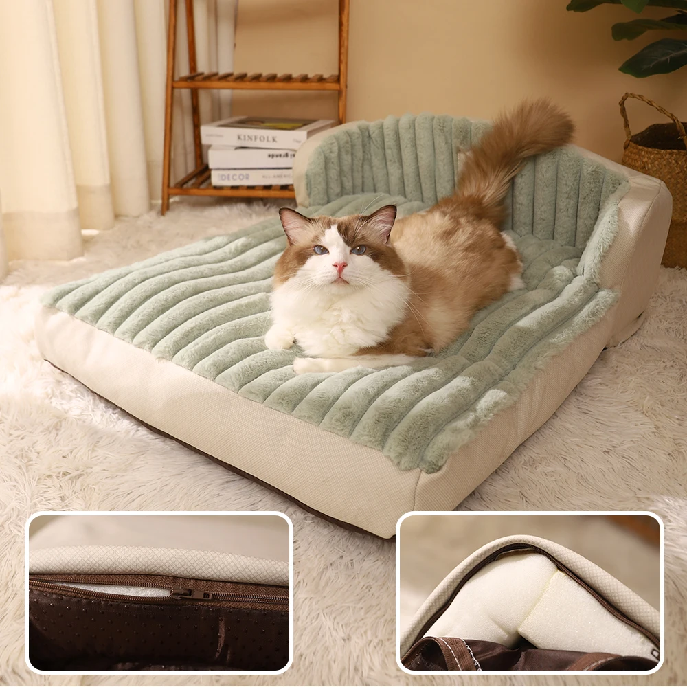 

Pet Bed Cat Thick Sleeping Bed Winter Warm Cushion for Cats Small Dogs Comfortable Sofa Kennel Dog Basket Pet Products