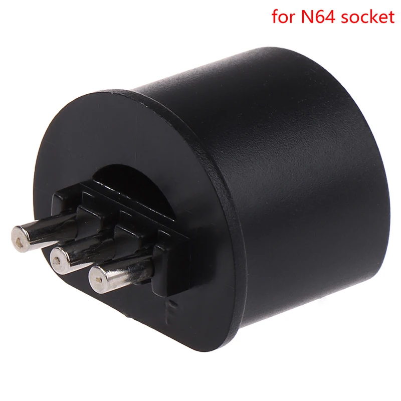 

1pc Replacement 180 Degree Connector Part For N64 Female Seat Socket Black Color