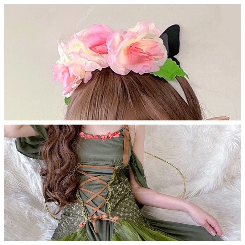 Костюм на Хэллоуин мяч эльфа взрослый сценический костюм бабочка эльф платье феи