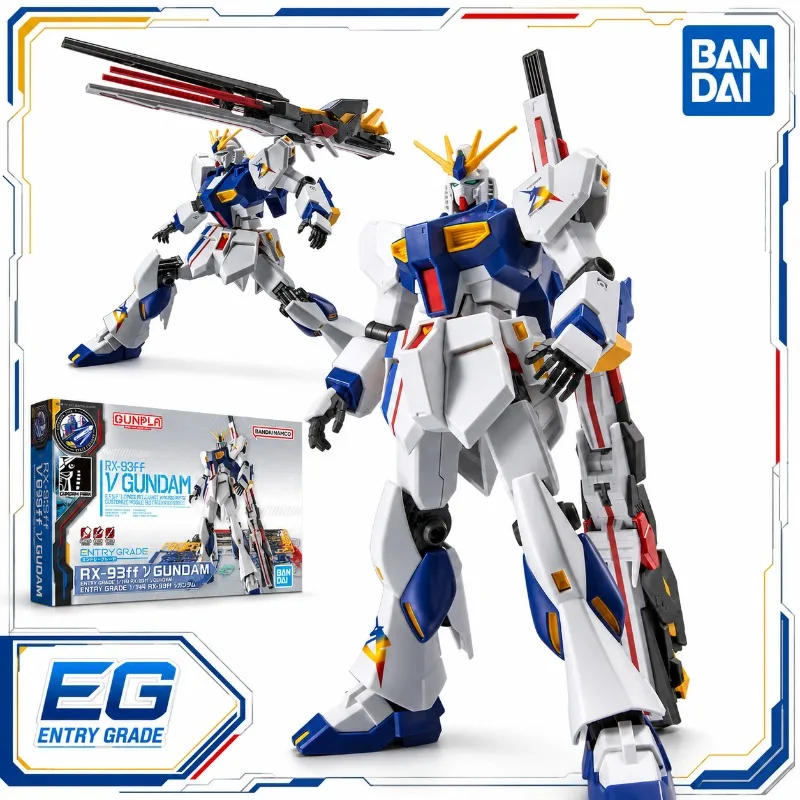 Фото Оригинальная модель Bandai начального уровня 1/144 RX 93ff Nu Gundam Side F Limited, аниме-фигурки, сборный набор, коллекционные игрушки, подарки. №1