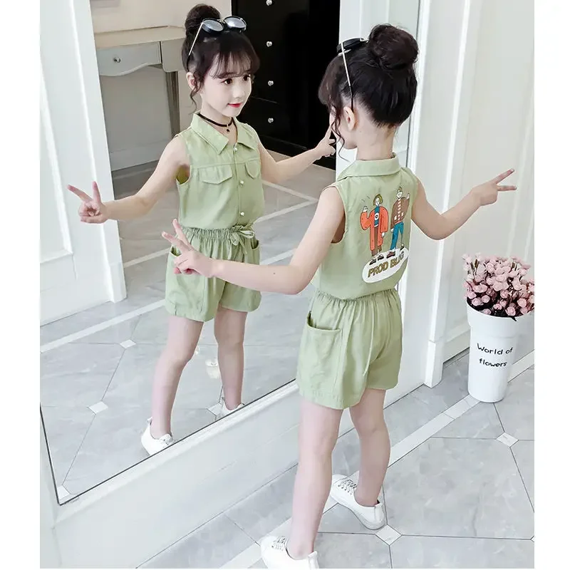 Комплекты одежды для девочек 2020 летняя одежда девочек-подростков наряд детский