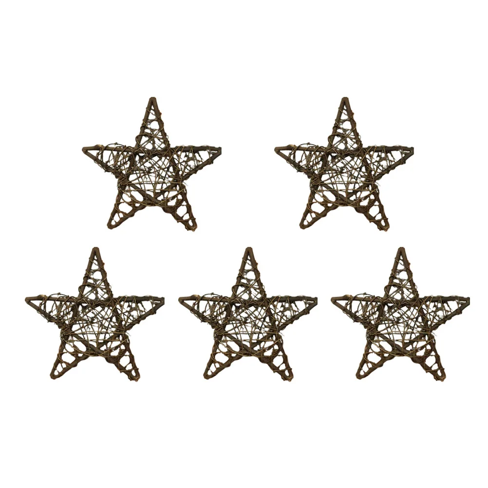 

Christmas Wreath Star Tree Rattan Decorations Door Topper Grapevine Wreaths Wicker Ornament Decoraiton Xmas Garland Decoration