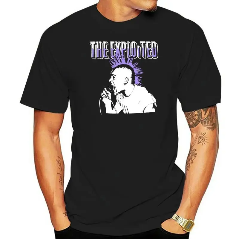 

Футболка мужская хлопковая с 3D-принтом The Exploited Perple