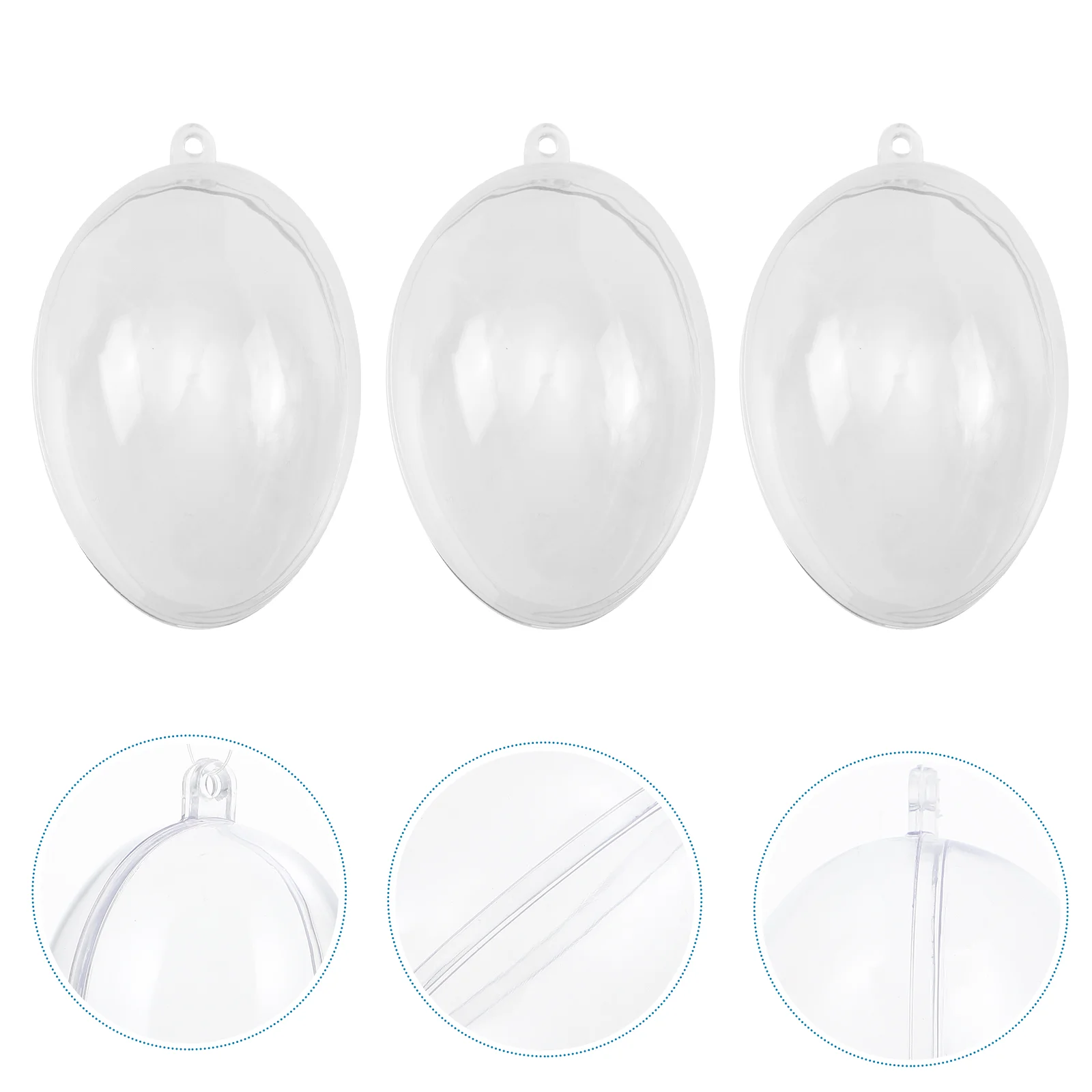 

Tree Ornaments Favor Box Fillable Eggs Clear Eggs Empty Empty Ornaments to Fill Eggs Hanging Empty Egg Box