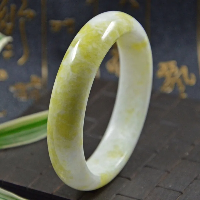 Натуральный китайский нефритовый браслет Lantian ручной работы модный бутик