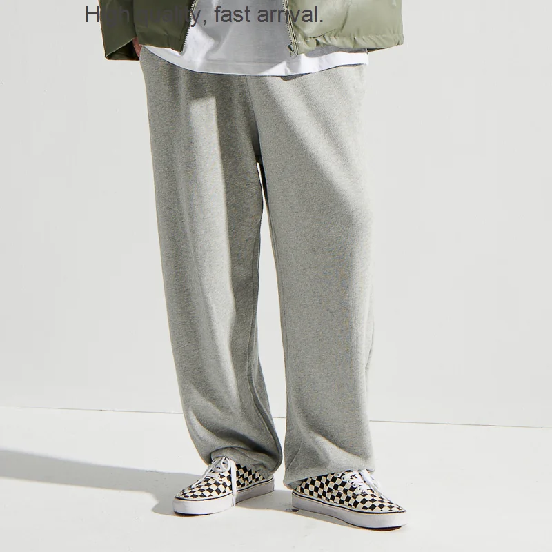 

National Fashion Autumn Sweatpants Men Fashion Brands High Street Loose Straight Wide Leg Drape Casual Jogger Pants