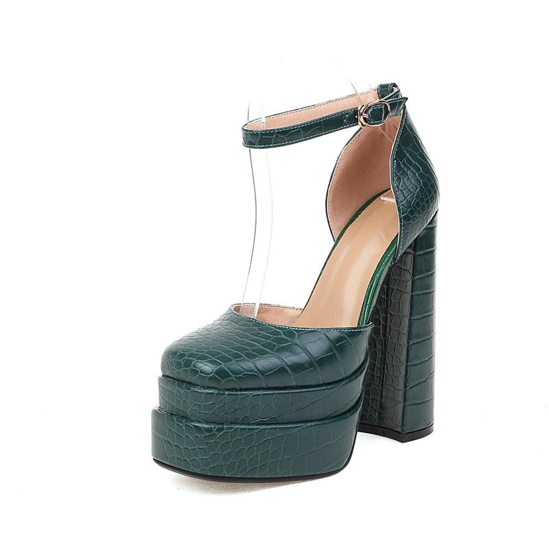 Женские Водонепроницаемые босоножки на толстой подошве кожаные сандалии с