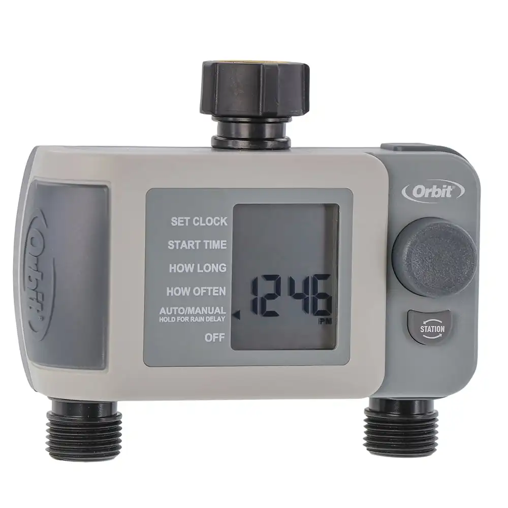 Orbit 2 Outlet, Programmable Digital Irrigation Watering Tim