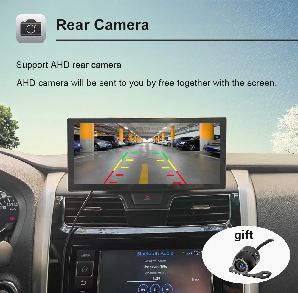 Road Top сенсорный экран системы Linux с беспроводным Apple CarPlay Android авто Air Play навигация