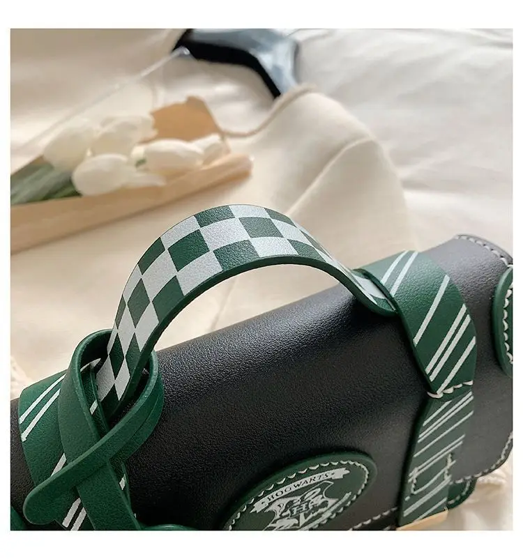 Сумка Гарри Поттера для женщин из искусственной кожи Хогвартс колледж Слизерин