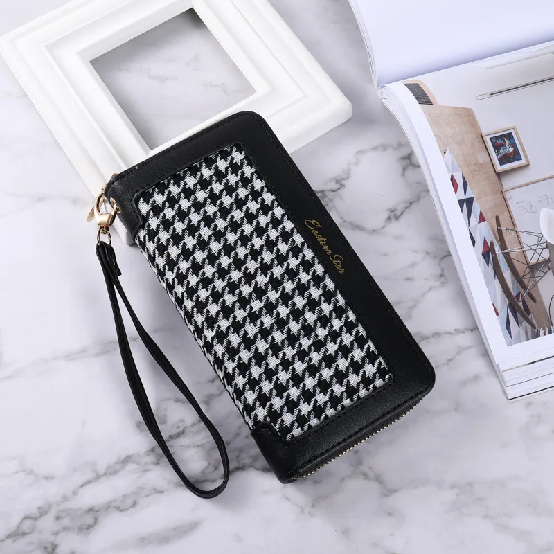 Женский длинный кошелек в корейском стиле с большой вместительностью простой