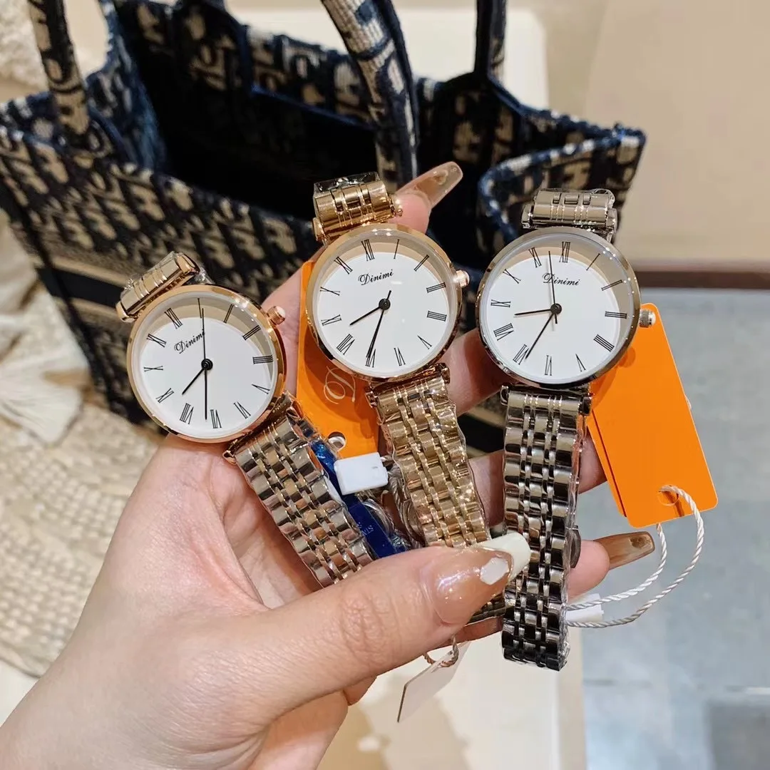 Часы наручные женские кварцевые с римскими цифрами классические винтажные