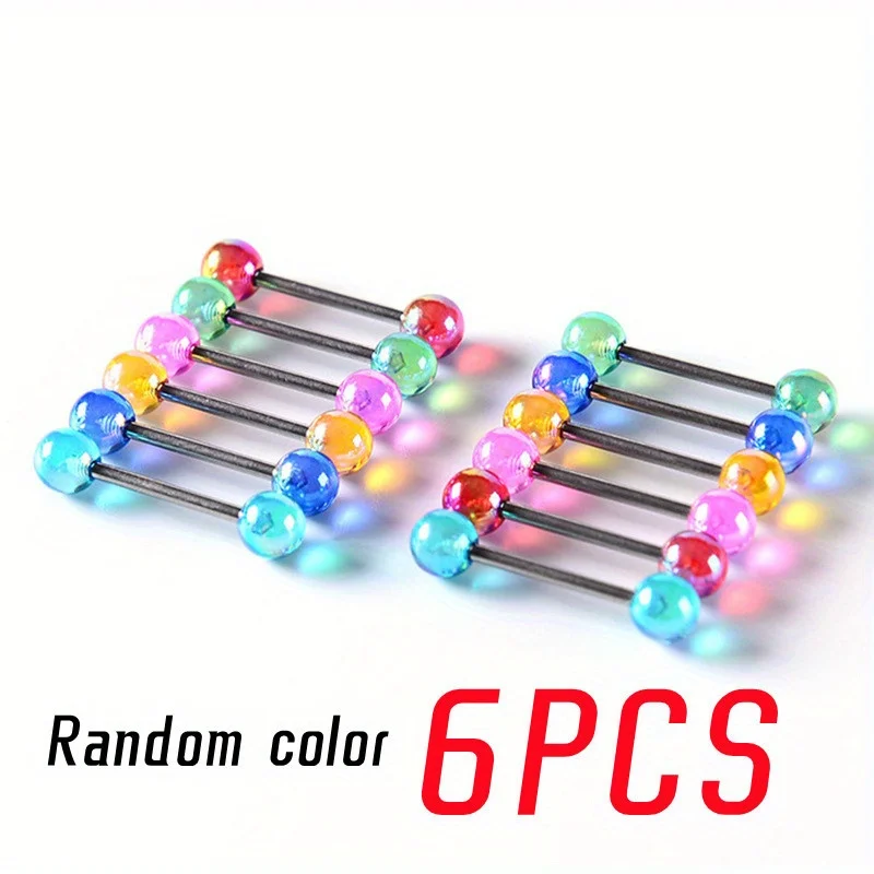 Кольцо из нержавеющей стали для пирсинга женское и мужское 16 мм 6 шт.