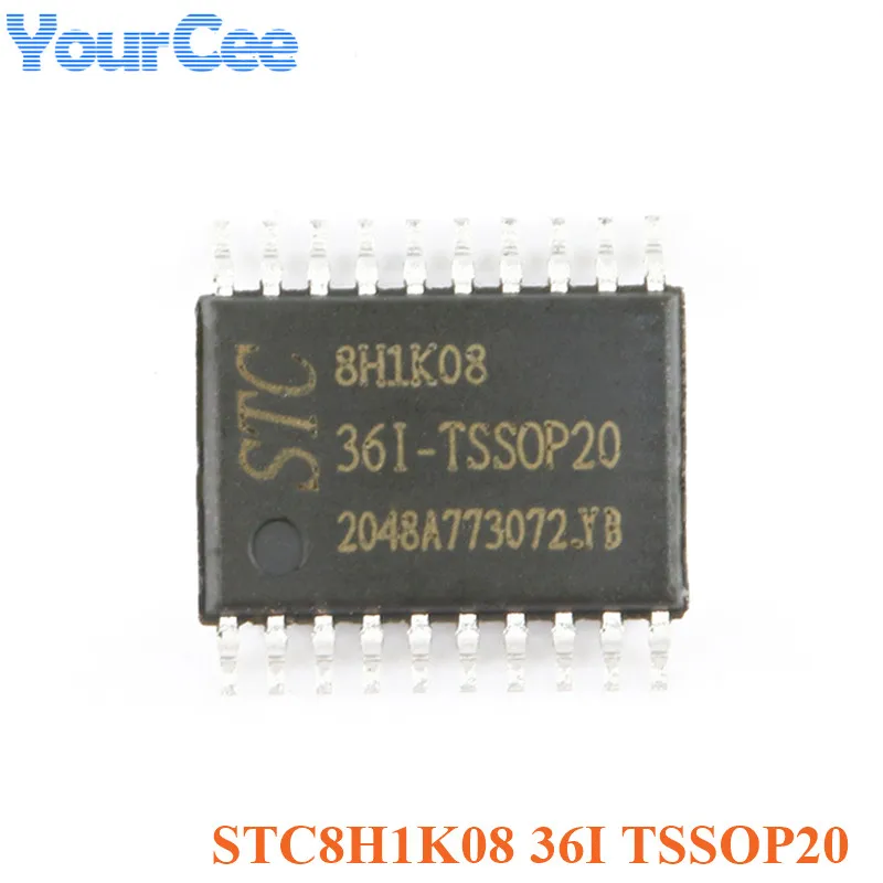 

STC STC8H1K08-36I-TSSOP20 одночиповый микрокомпьютер 1T 8051 Улучшенный микроконтроллер MCU микрокомпьютер контроллер ISP