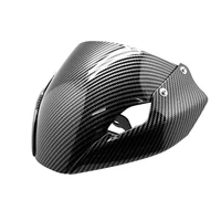 hydro dipped carbon fiber finish front headlight windshield fairing for ducati monster 821 stealth 2021