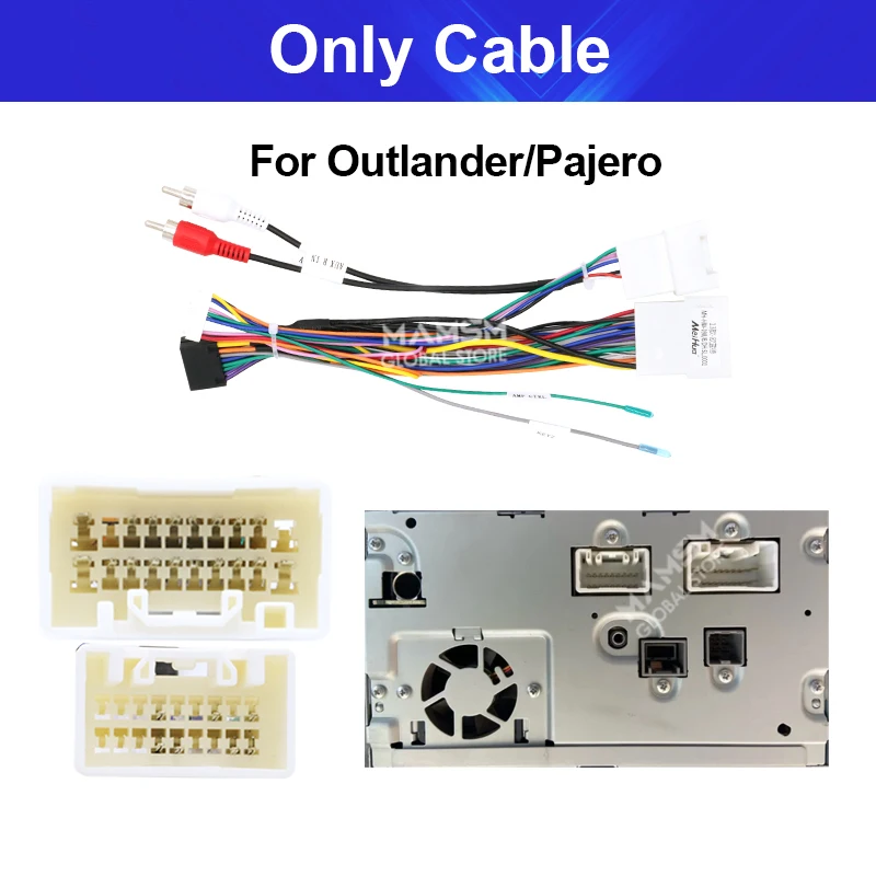 

MAMSM Android Canbus box RP5-MT-101 адаптер для Mitsubishi Outlander Pajero ASX XPANDER Triton Eclipse с жгутом проводов