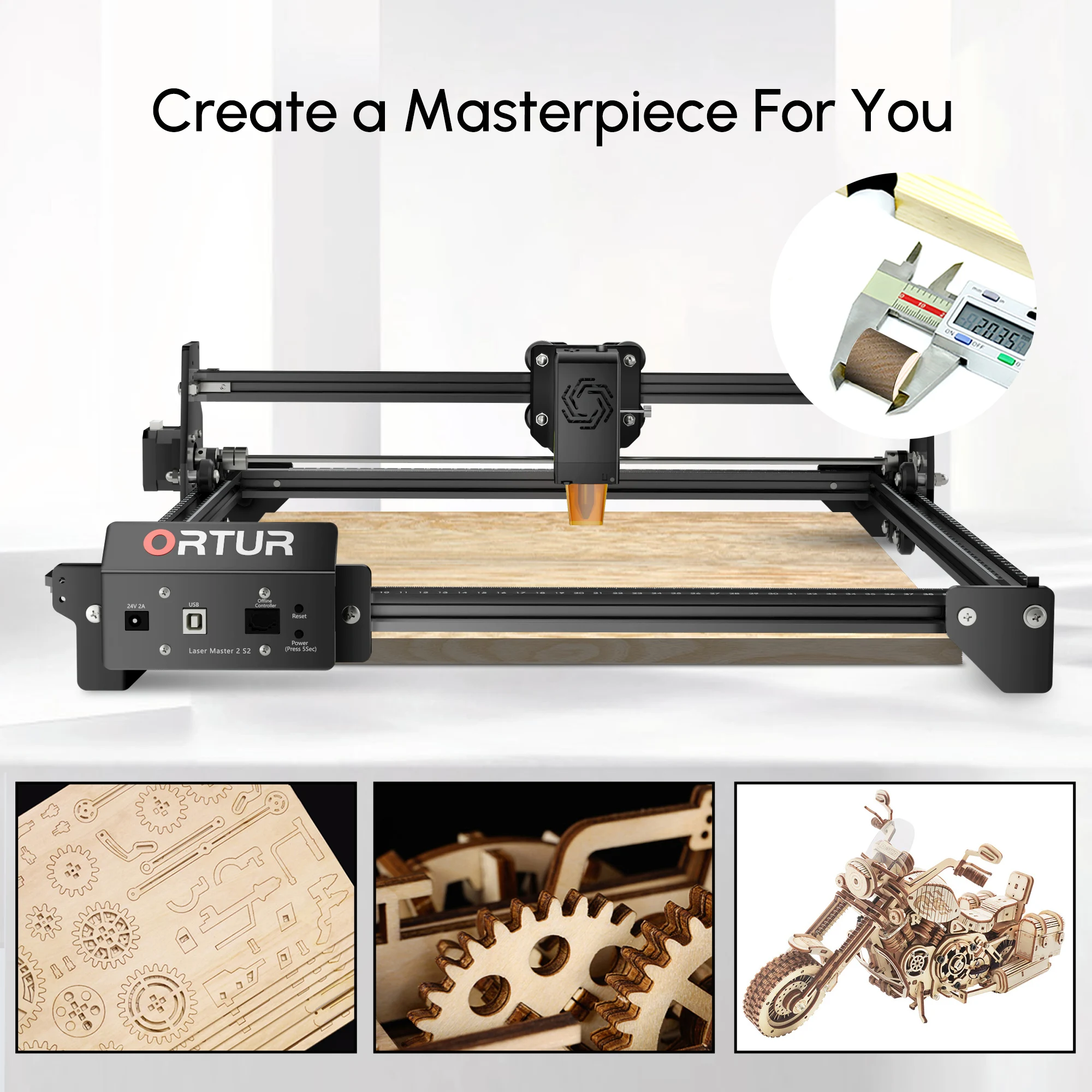 Лазерный гравер Ortur с ЧПУ ультратонкий лазерный принтер 10 Вт фиксированным