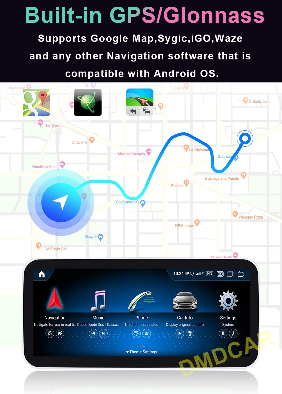 Автомобильный мультимедийный плеер на Android 11 с восьмиядерным процессором Qualcomm 12 5