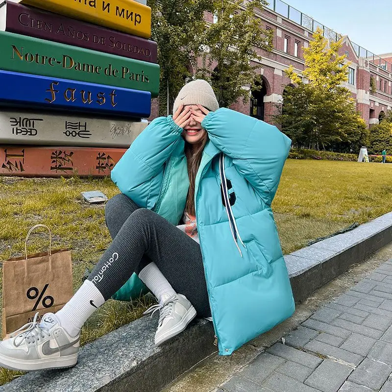 Winter Women's Cold Coat Jackets Parkas Super Hot Coats Hooded Cotton Padded Jacket Korean Fashion Loose New