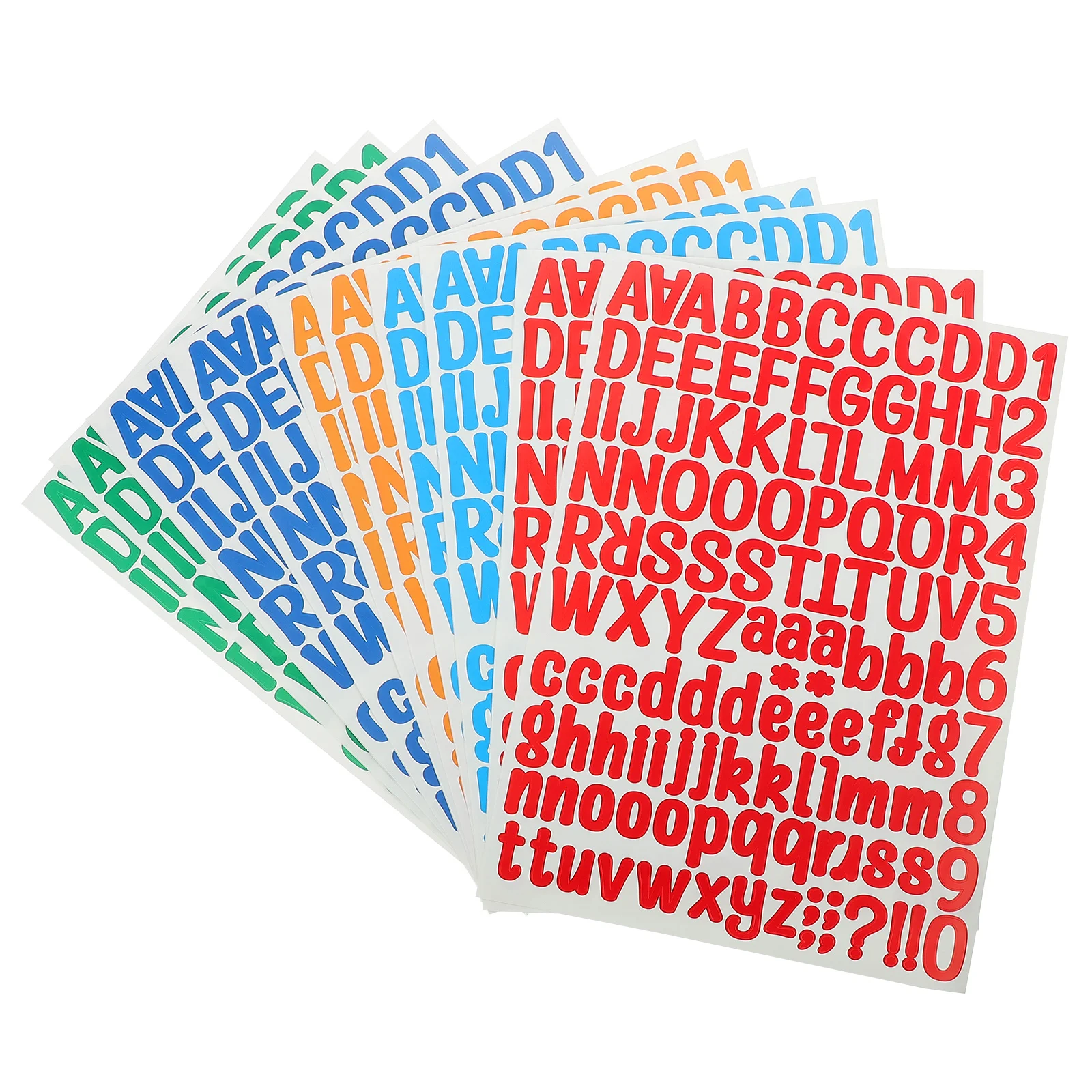 

10 Sheets Adhesive Vinyl Letters Numbers Stickers Alphabet Decal DIY Craft Decor