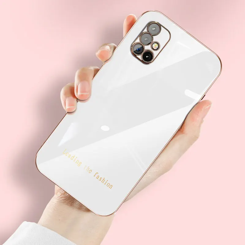 

Luxury Plating Phone Case For Samsung Galaxy M51 Cases Soft Silicone Camare Protection Shockproof Coque Funda Cover M 51 m32
