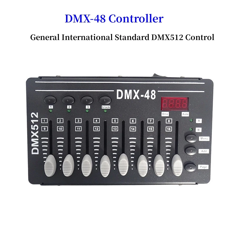 

DMX Controller Mini DJ Lights Console Control Dmx512 LED Stage Lights Laser Projector Moving Head Smoke Cold Fireworks Machine