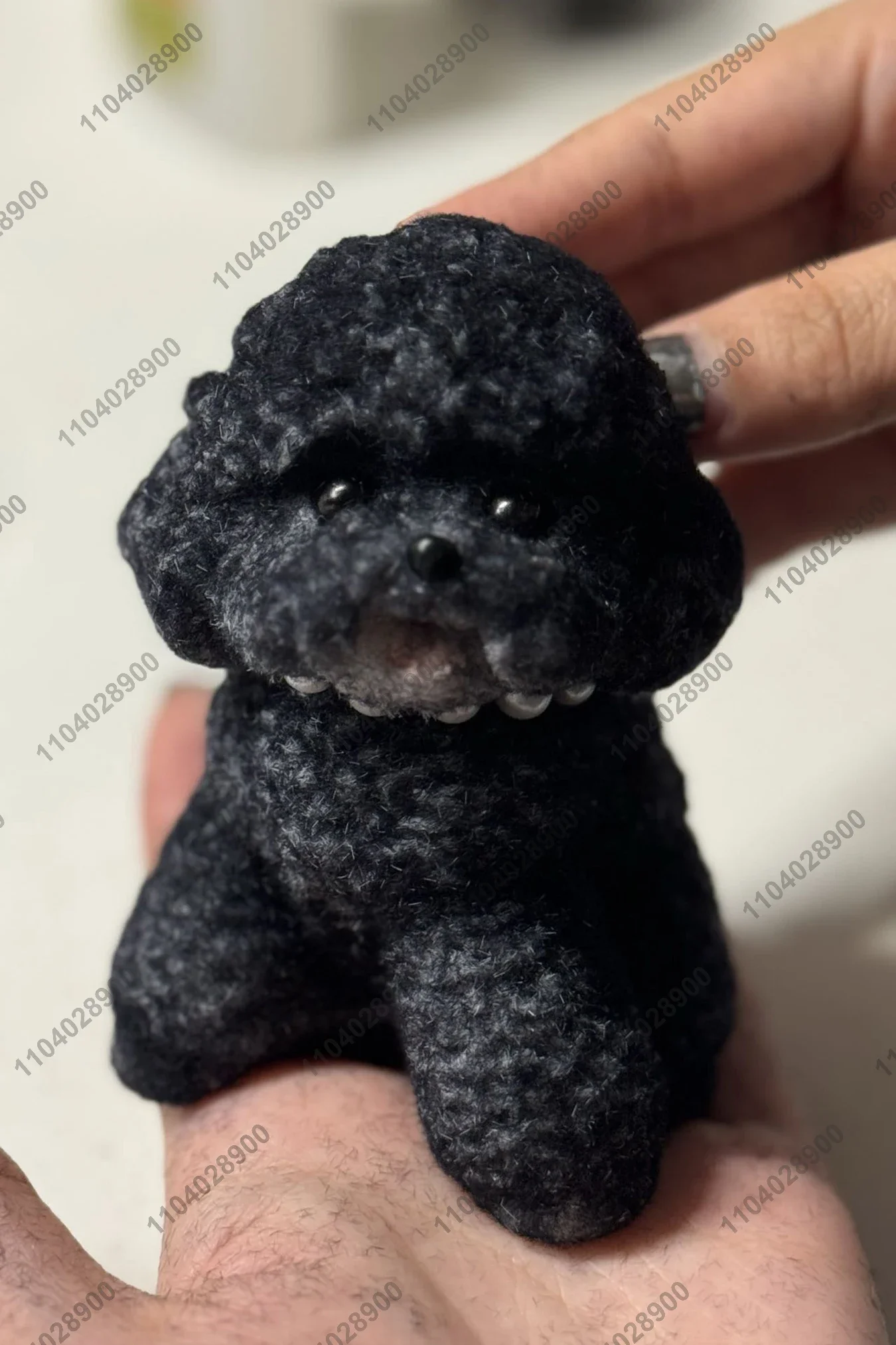 Бишон Фризе Собака Таба Мягкий Силиконовый Пушистый Собачий Щенок Ручная