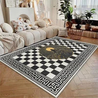 checkerboard living room carpet corridor carpets living room coffee table mat home retro bedroom bedside rug washable lounge rug