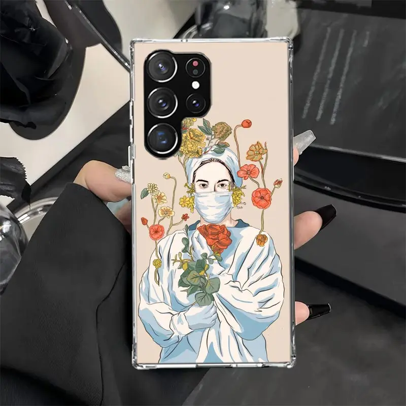 Чехол для телефона Medicine Nurse Doctor Samsung Galaxy S25 S23 S24 Ultra S22 Plus S21 S20 FE S10E S10 + S25U Мягкий