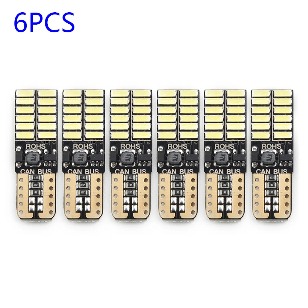 

6000K Car Lights Turning Driving Accessories Replacement 6pcs Spare T10 Parts LED Bulb Error Free For Mercedes W204