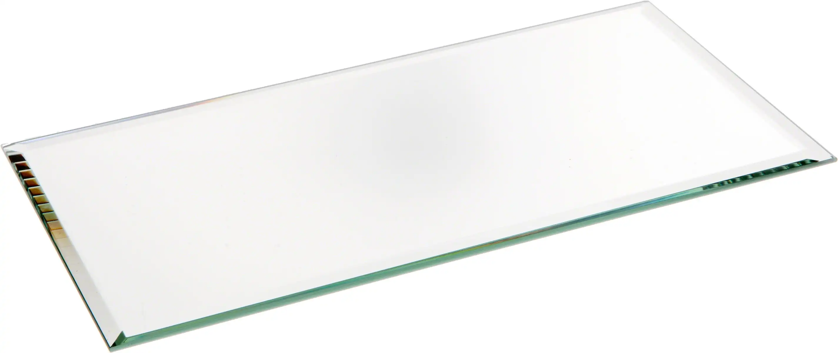 

HMTX Rectangle 3mm Beveled Glass Mirror, 4 inch x 8 inch (Pack of 12)