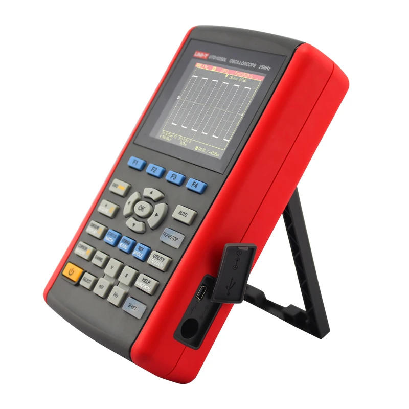 UNI-T цифровой мультиметр осциллограф UTD1025DL UTD1050DL USB 2 канала 250 Мбит/с частота