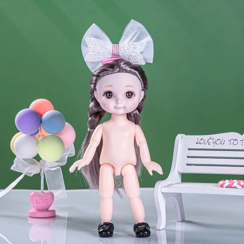 Костюм принцессы шарнирный с крыльями ангела и улыбающимся лицом 1/12 шарнирная