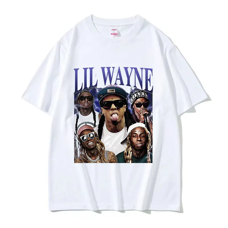 Лимитированная футболка с рисунком Lil Wayne мужские винтажные футболки в стиле