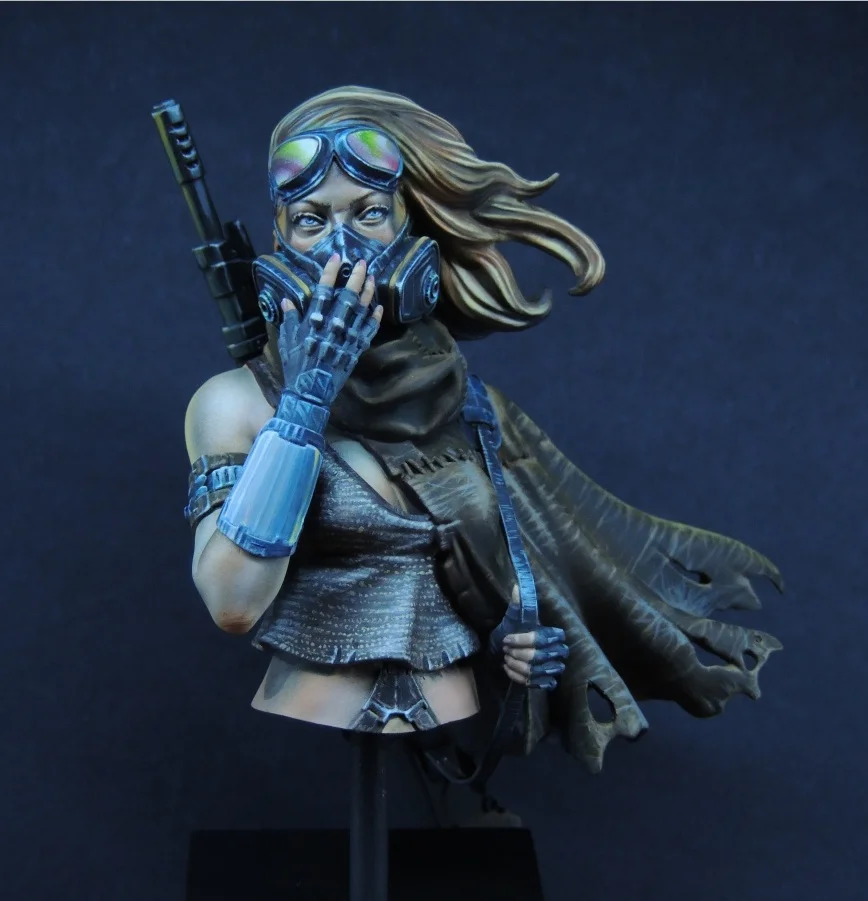 

Resin 1/10 bust model kit Female warrior 302D