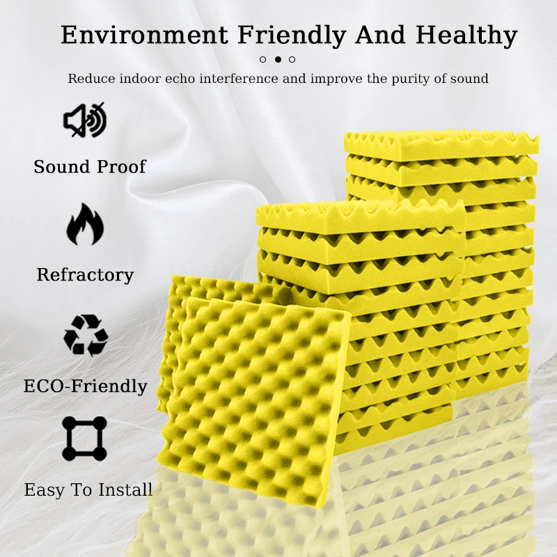 6/12/24 шт. звукопоглощающие панели из пены