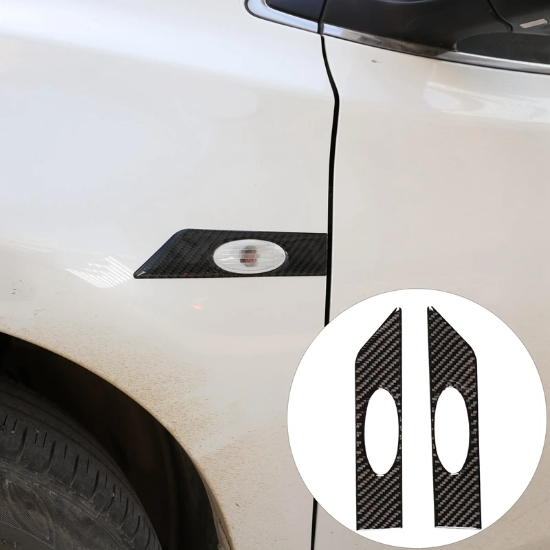 

Углеродное волокно ABS передняя боковая подсветка сигнал поворота декоративная наклейка для Nissan Sylphy 2016-2019 автомобильный стиль
