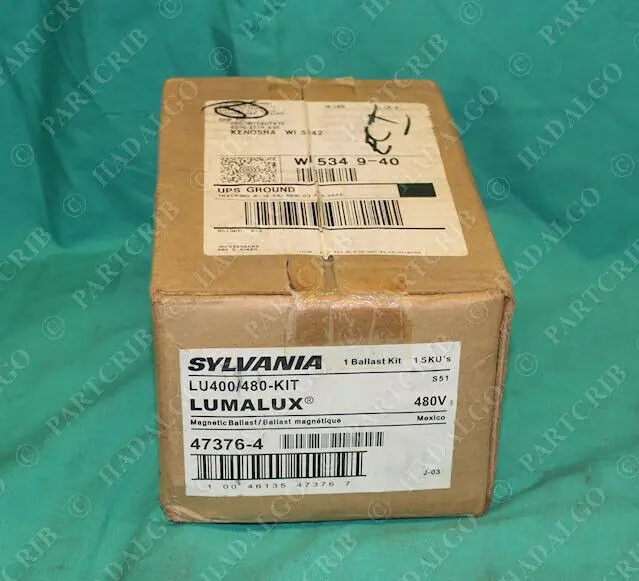 

Sylvania LU400/480 Ballast Kit 480V Lumalux Magnetic NEW