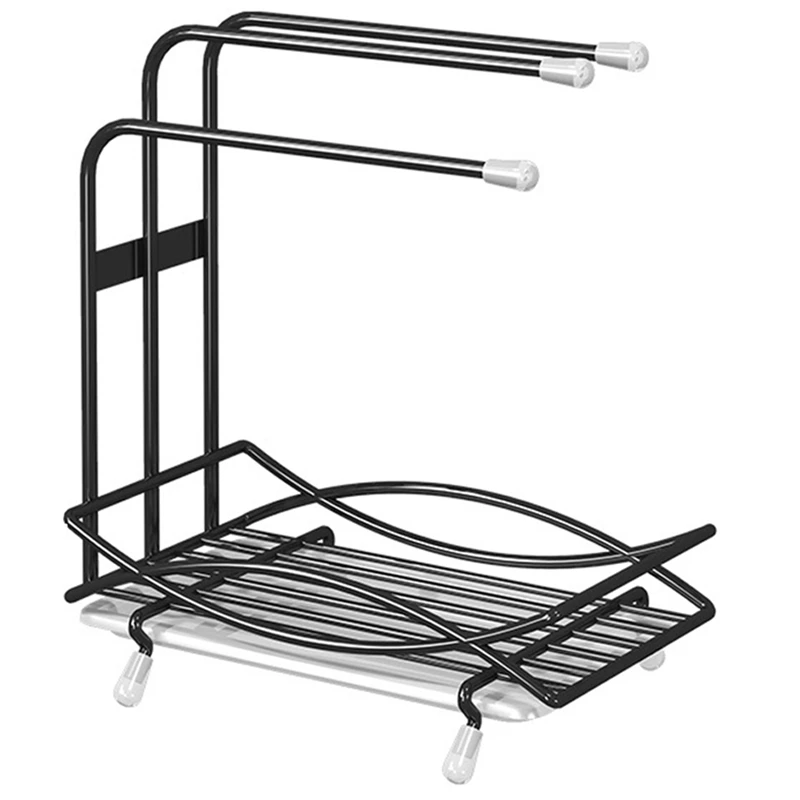 

Kitchen Sink Caddy, Sponge Holder for Kitchen Sink, Rustproof Soap Dispenser Sponge Organizer, Dish Brush Drying Rack