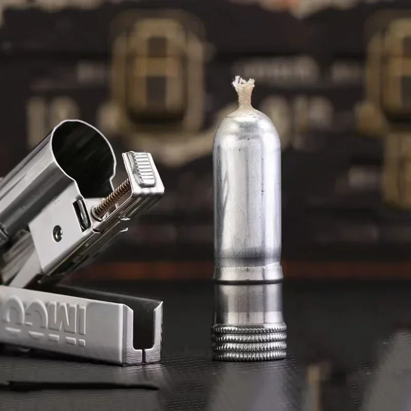 Фото Винтажная оригинальная металлическая зажигалка IMCO 6700, австрийская серия зажигалки с шлифовальным кругом и коробкой №2