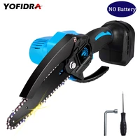 6 inch brushless electric chain saw for makita battery 1830 1840 1850 1860 garden logging saw woodworking cutting power tool