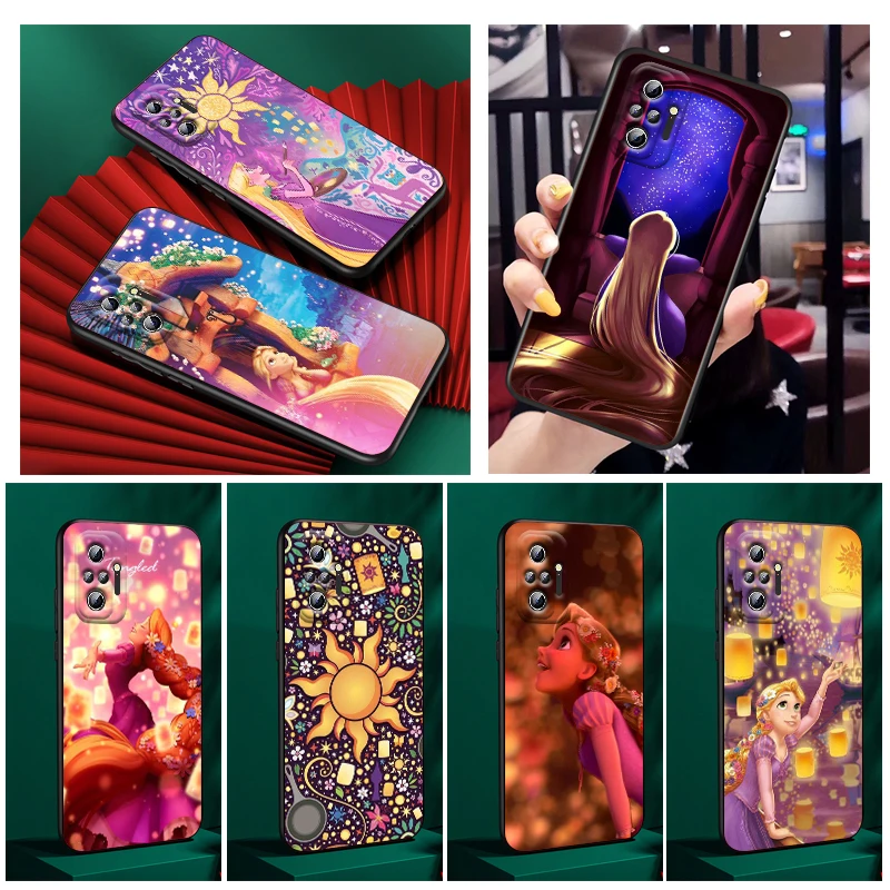 

Le Pei Tangled Disney Phone Case For Xiaomi Redmi Note 11E 11S 11 11T 10 10S 9 9T 9S 8 8T Pro Plus 5G 7 5 Black FUndas